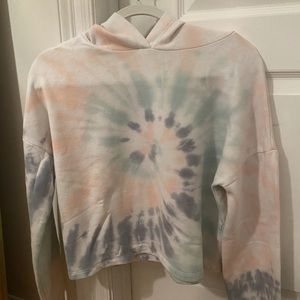 Aeropostale Tie Dye Crop Hoodie